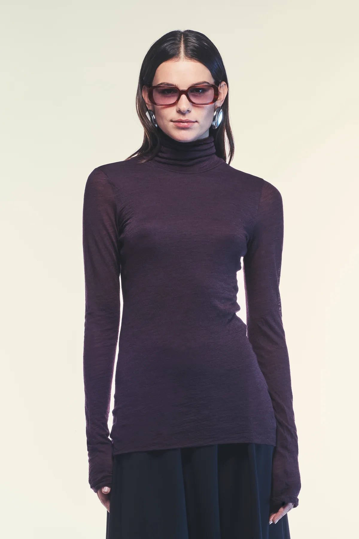 Liviana Conti Maglia Ginevra Aderente Collo Alto Donna