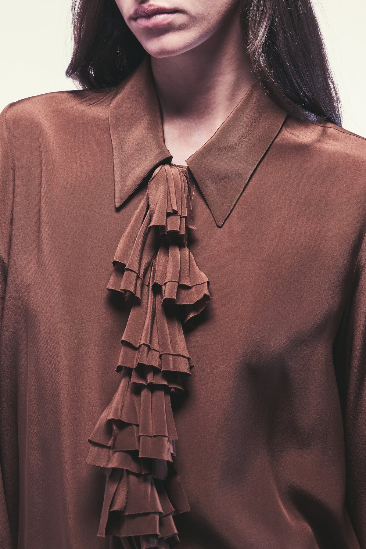 Liviana Conti Camicia Betsy in Seta con Volante Donna