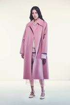 Liviana Conti Cappotto Lungo Kurt in Panno Double di Lana Donna