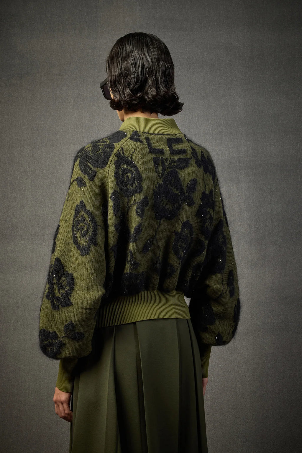 Liviana Conti Bomber Wallace in Mohair con paillettes Donna