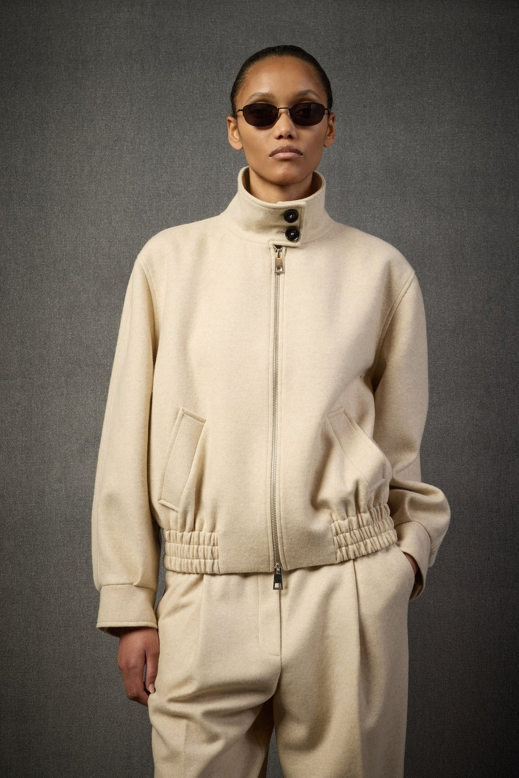 Liviana Conti Giacca Bomber in Cashmere Donna