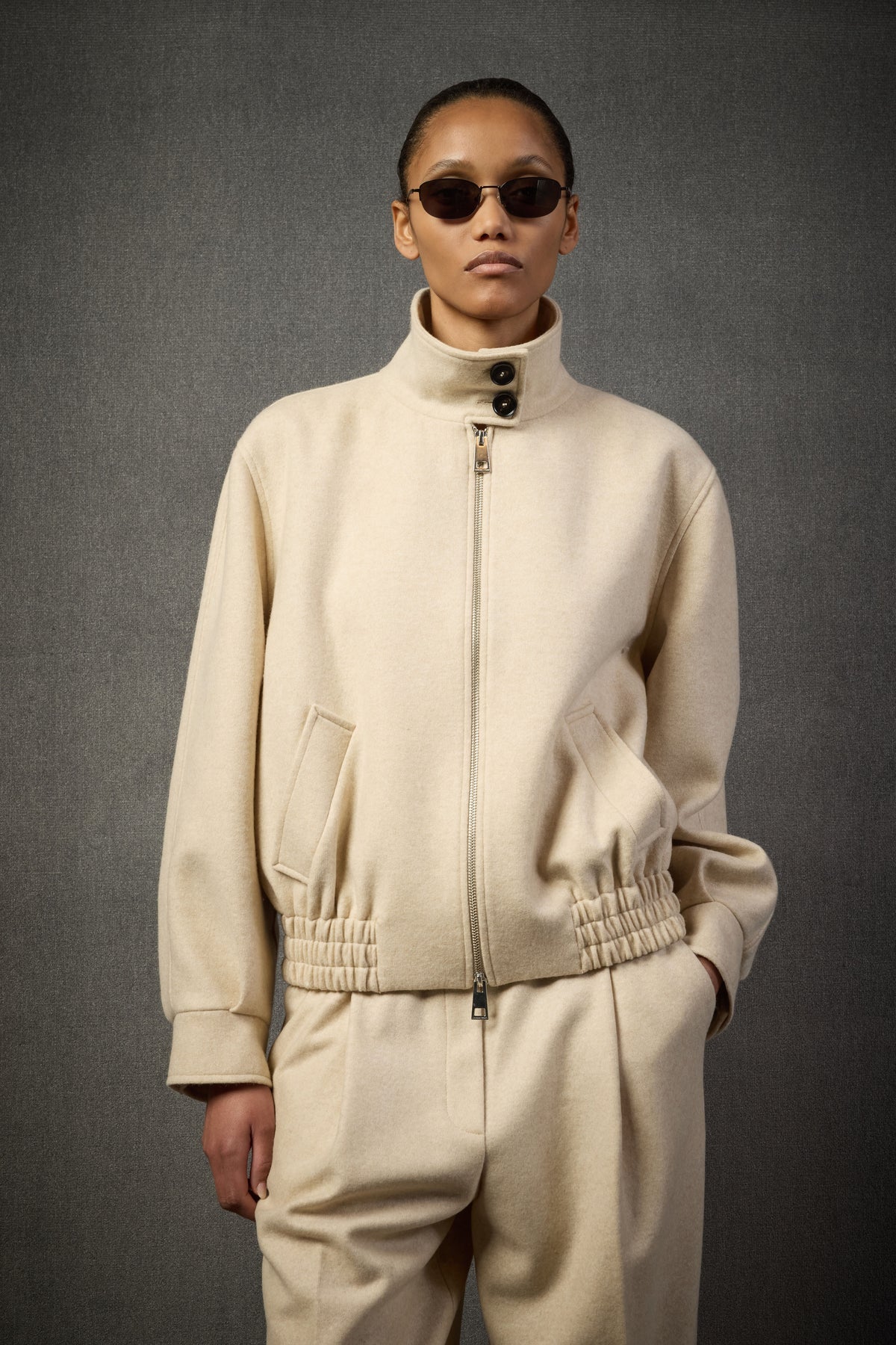 Liviana Conti Giacca Bomber in Cashmere Donna