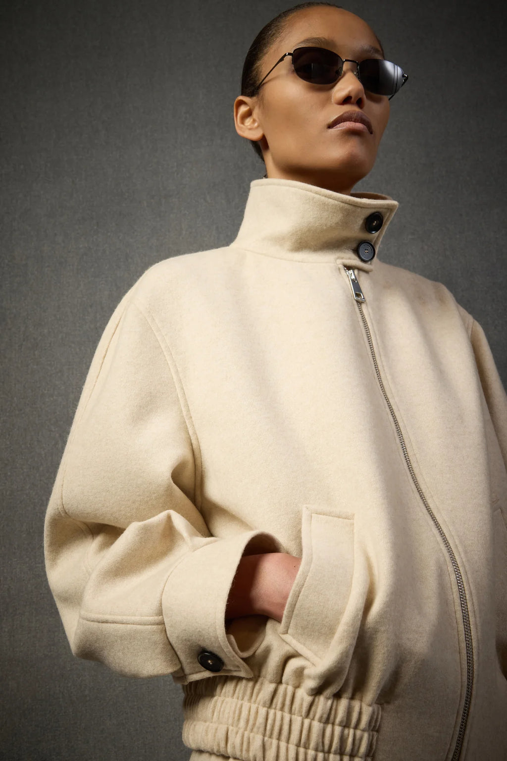 Liviana Conti Giacca Bomber in Cashmere Donna