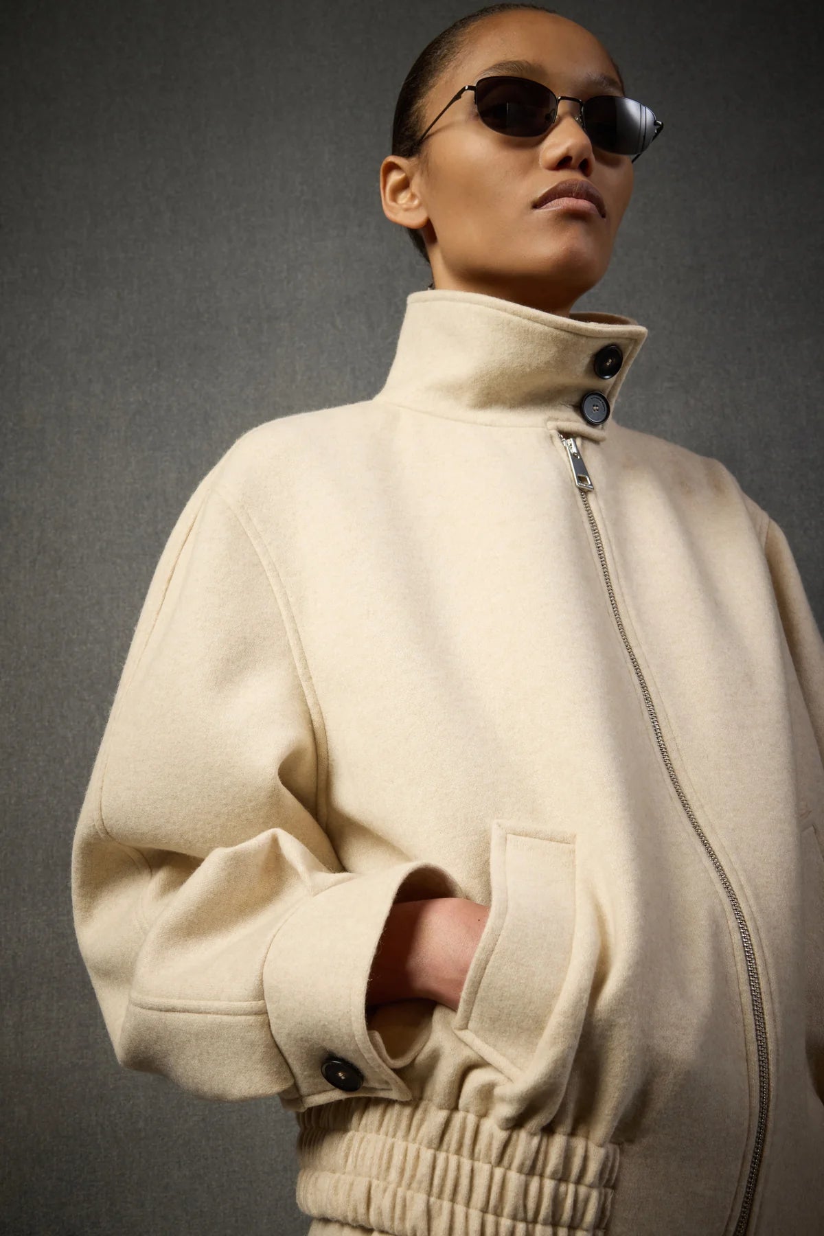 Liviana Conti Giacca Bomber in Cashmere Donna