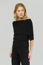 Semicouture Maglia in Viscosa con Ampia Scollatura Donna