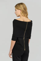 Semicouture Maglia in Viscosa con Ampia Scollatura Donna