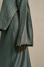 Semicouture Dolcevita con Trecce e Zip su Manica Donna