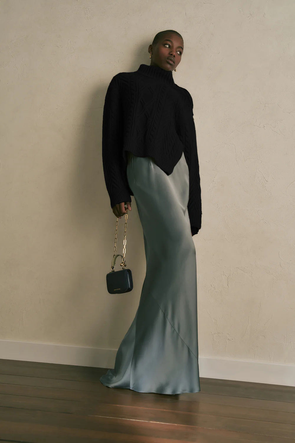 Semicouture Dolcevita con Trecce e Zip su Manica Donna