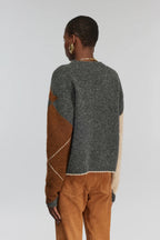 Semicouture Maglia a Rombi in Misto Alpaca Donna