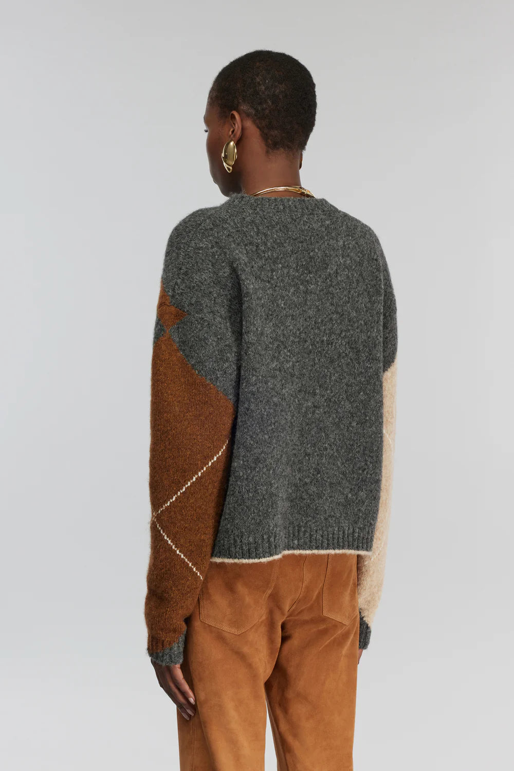 Semicouture Maglia a Rombi in Misto Alpaca Donna