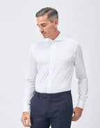 Xacus Camicia Active Tailor Fit Collo francese Tinta Unita Uomo