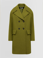 Alpha Studio Cappotto Doppio Petto in Panno di Lana Donna
