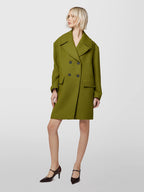 Alpha Studio Cappotto Doppio Petto in Panno di Lana Donna