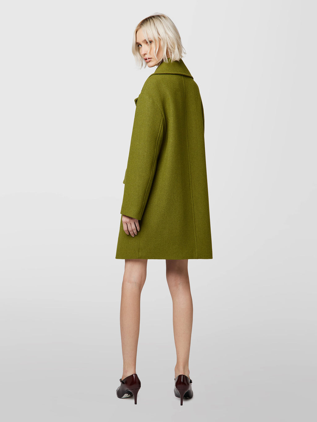 Alpha Studio Cappotto Doppio Petto in Panno di Lana Donna