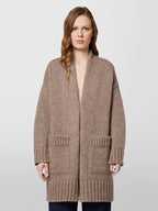 Alpha Studio Cardigan Soft and Shiny con Tasche Donna