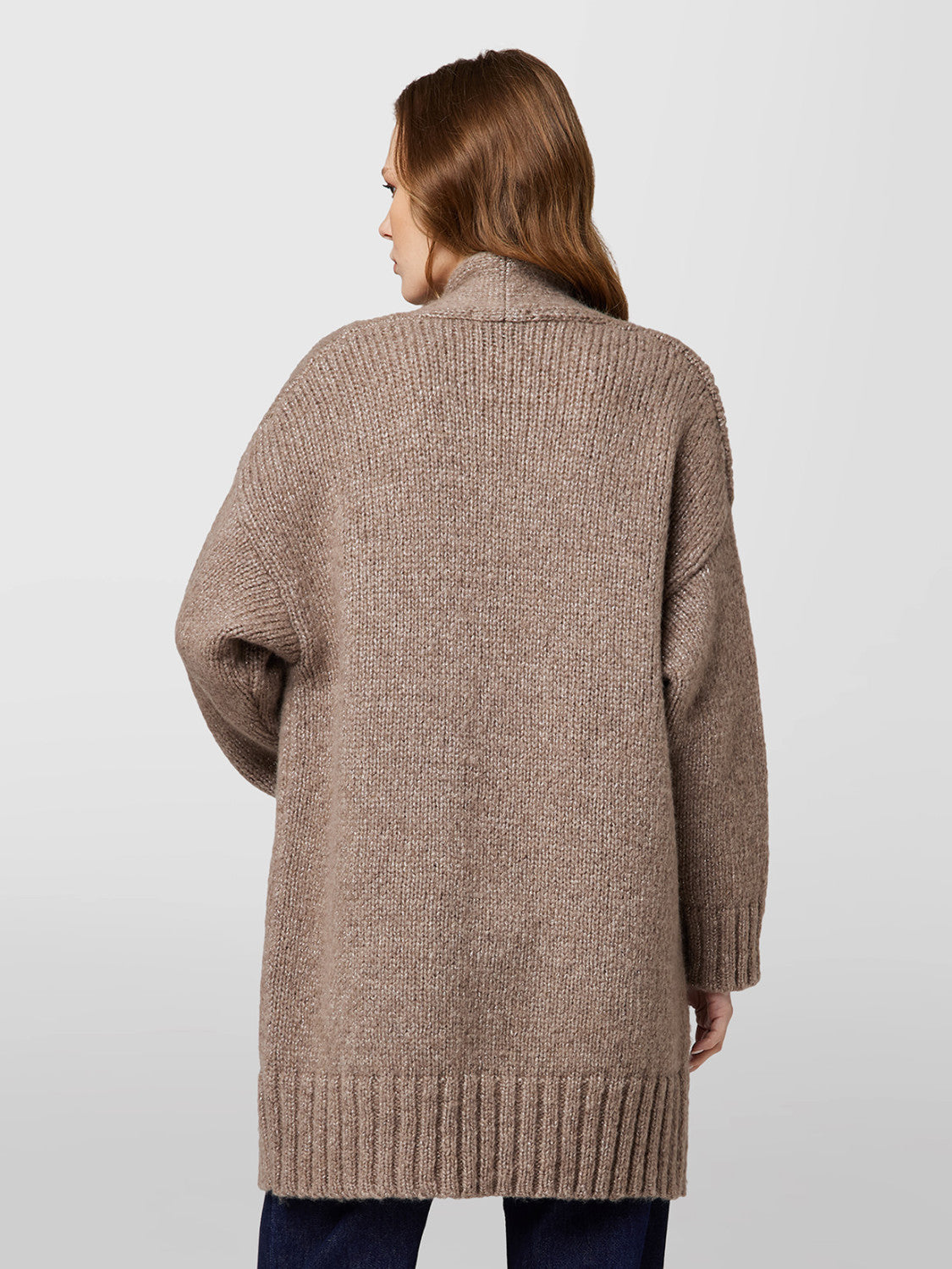 Alpha Studio Cardigan Soft and Shiny con Tasche Donna