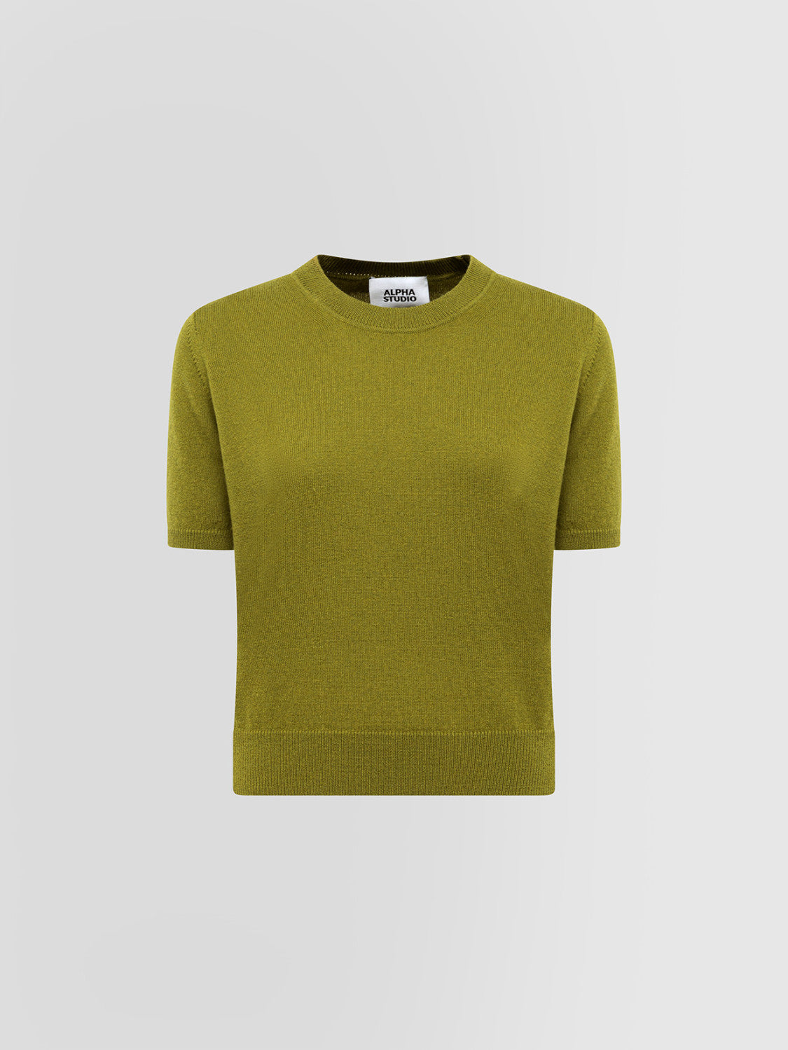 Alpha Studio Girocollo Crop Retro Donna