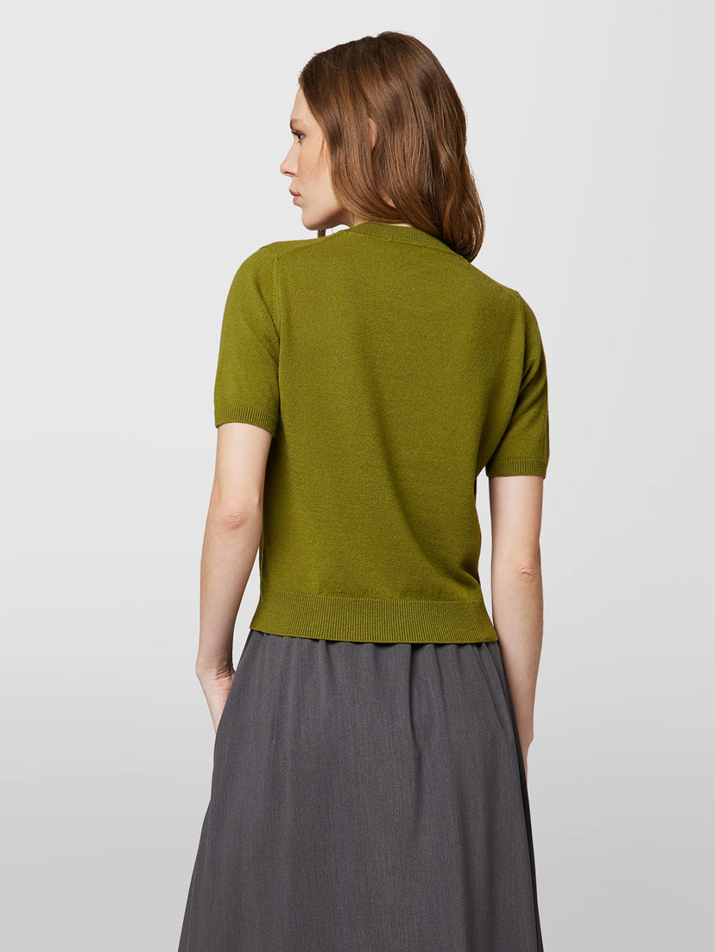 Alpha Studio Girocollo Crop Retro Donna