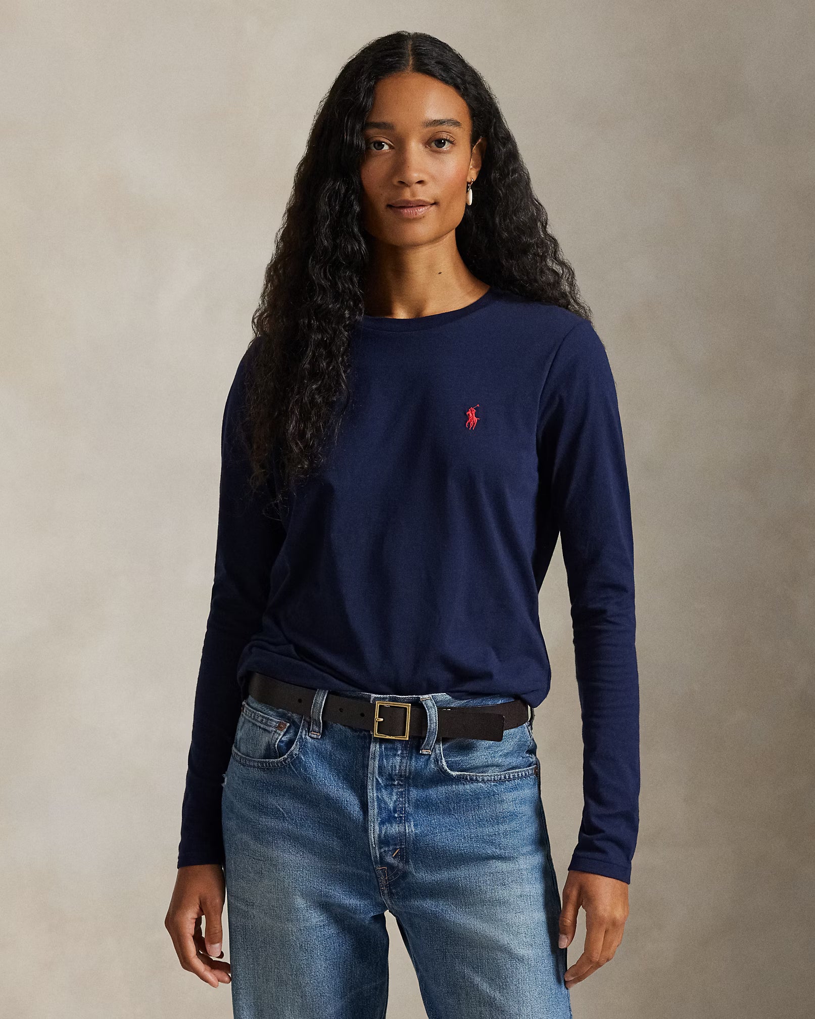 Ralph Lauren Maglietta Girocollo in Jersey Donna