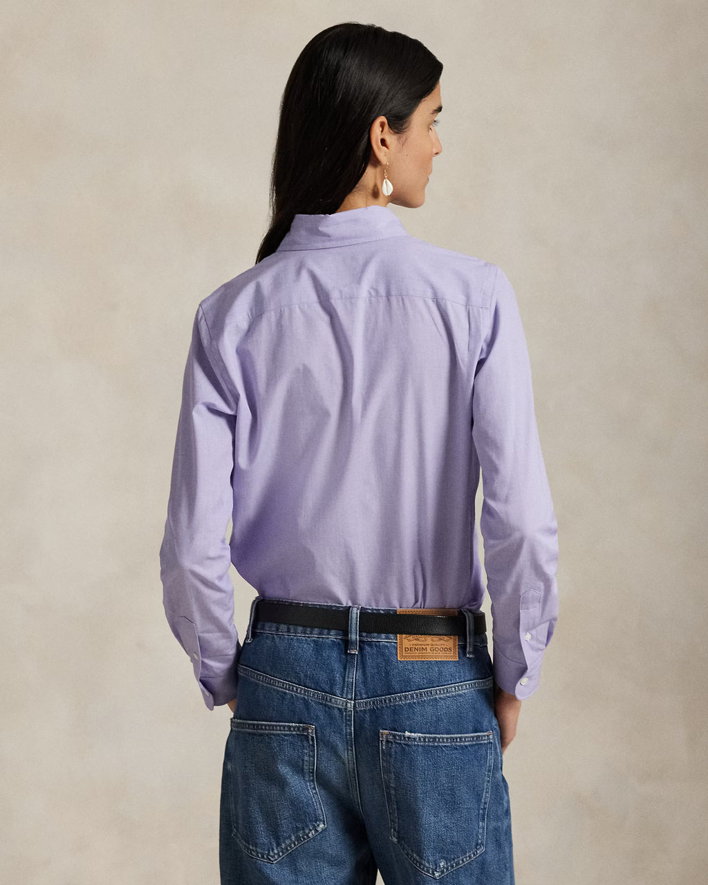 Ralph Lauren Camicia in cotone Stretch Slim-Fit Donna