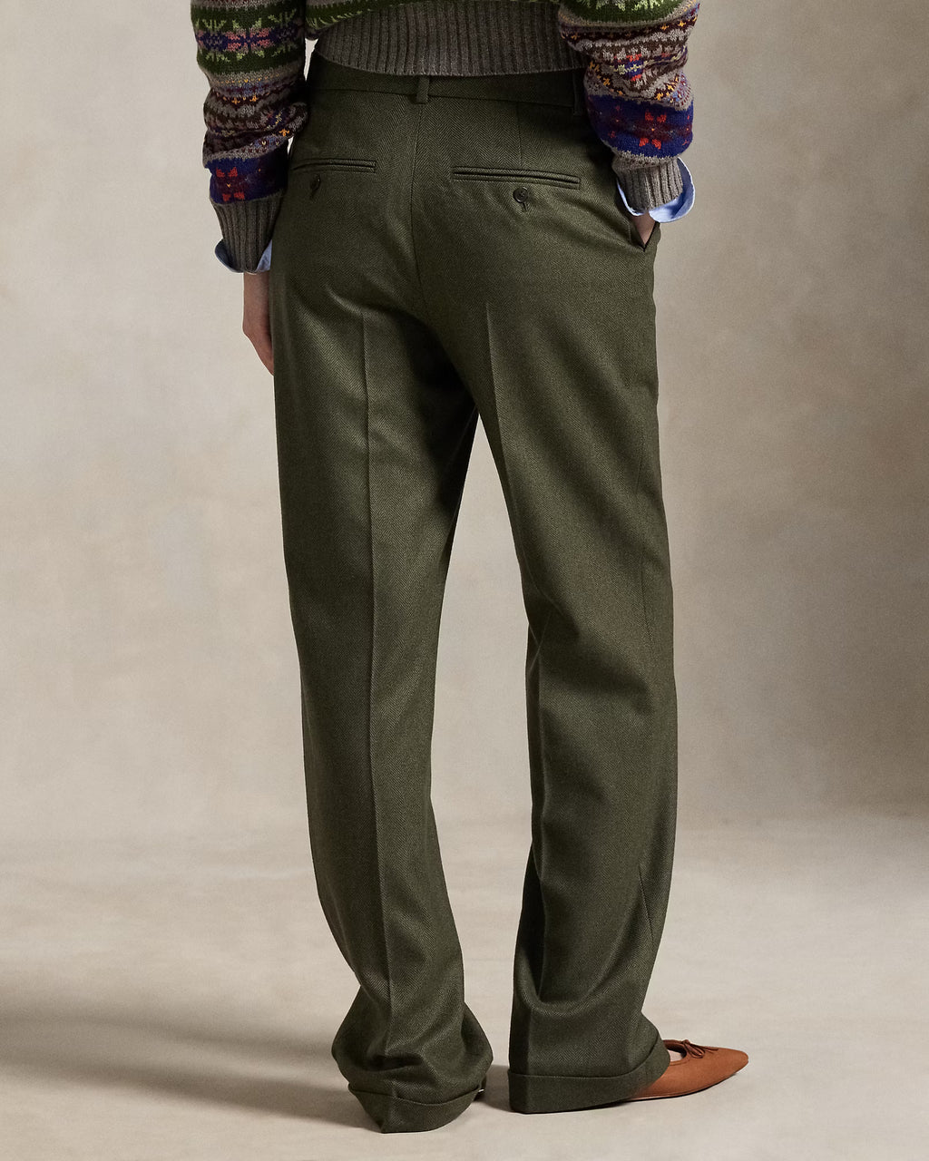 Ralph Lauren Pantaloni a gamba dritta in lana Donna