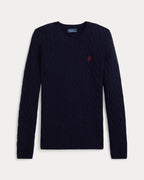 Ralph Lauren Girocollo in lana e cashmere a trecce Donna