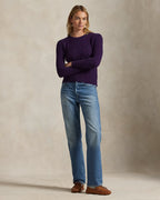 Ralph Lauren Girocollo in lana e cashmere a trecce Donna