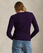 Ralph Lauren Girocollo in lana e cashmere a trecce Donna