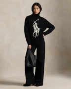 Ralph Lauren Maglia Dolcevita Big Logo Donna